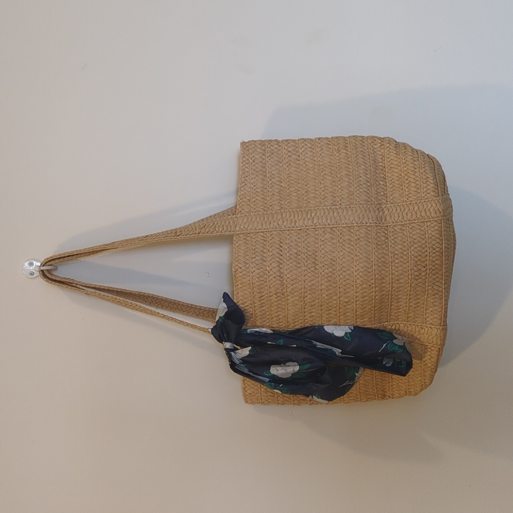 Draper James Woven Bag with Sateen Scarf